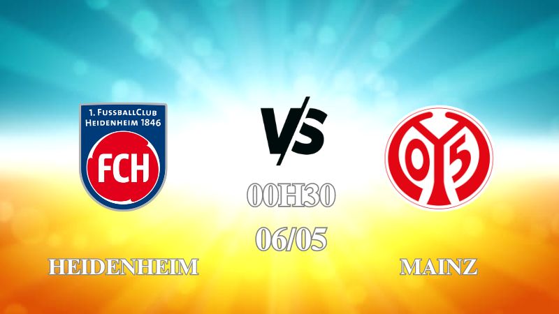 Nhận định trận Heidenheim vs Mainz 00h30 ngày 06/05