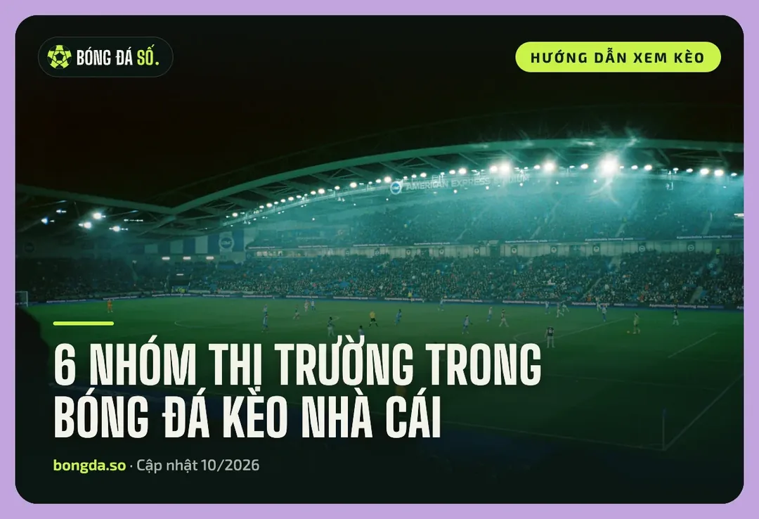 Bóng đá kèo nhà cái có nhiều nhóm thị trường cho một trận đấu dưới đèn sân