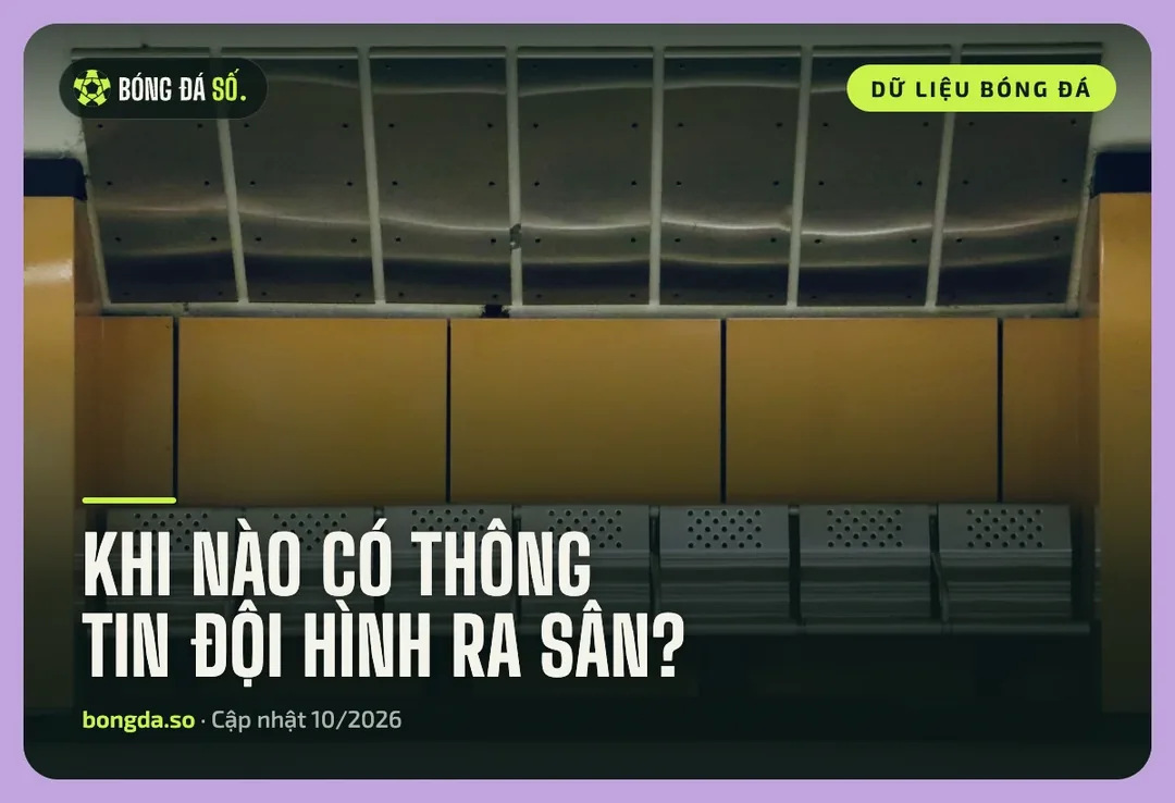 Đội hình ra sân được công bố trước trận: phòng thay đồ còn trống